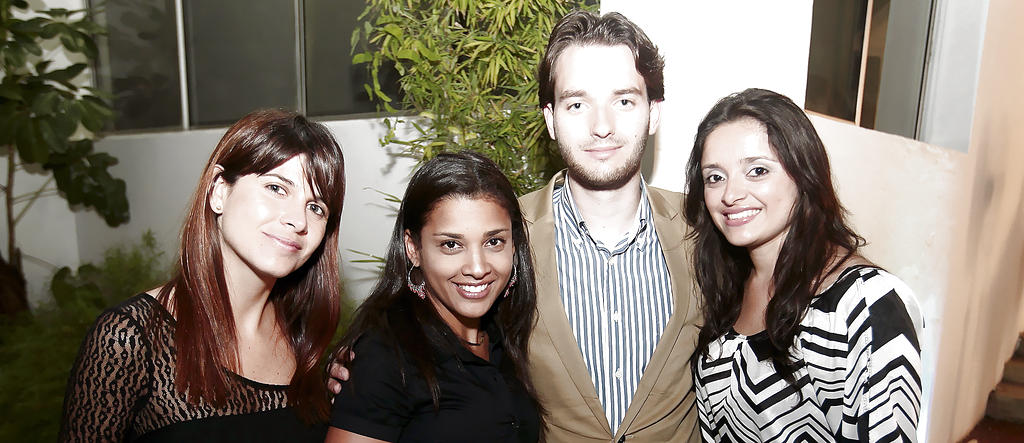 Ingrid Buelvas, Junitza Rubio, Joris Van de Pavoorot y Kenia González.()