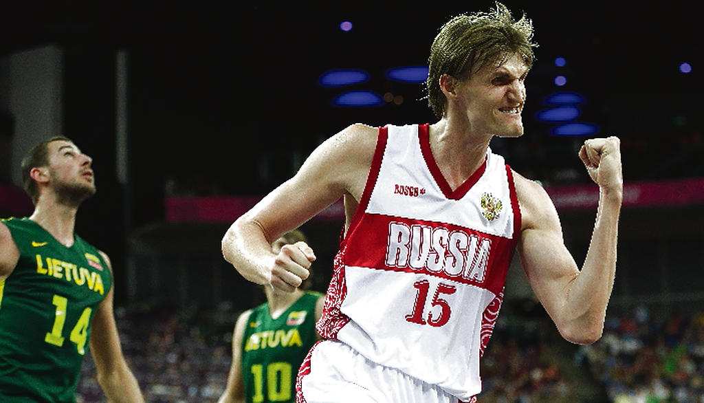 Festejo. El ruso Andrei Kirilenko celebra el triunfo.(AP)