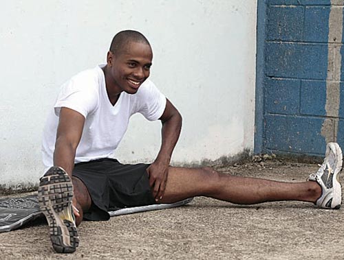 <p>Entrenamientos. Saladino se ha concentrado en Colón.</p>