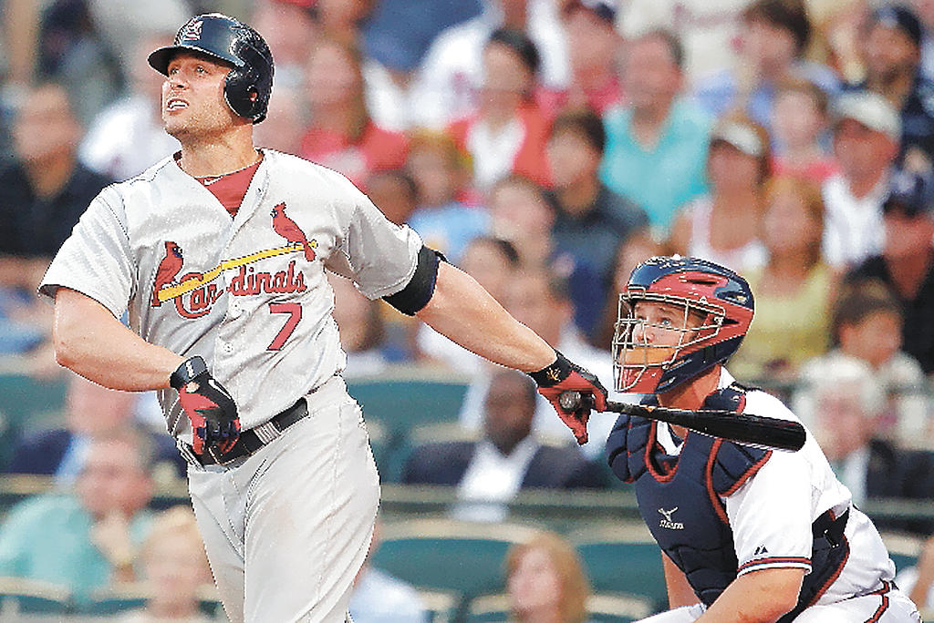 Figura. Matt Holliday fue el héroe con un cuadrangular.(AP)