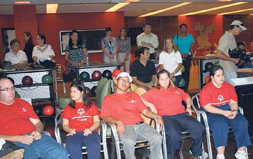 <p>Presente. Los atletas en la conferencia de prensa</p>