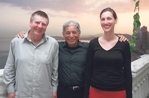 <p>David Hamilton, Ledezma Bradley y Uta von Willert. </p>