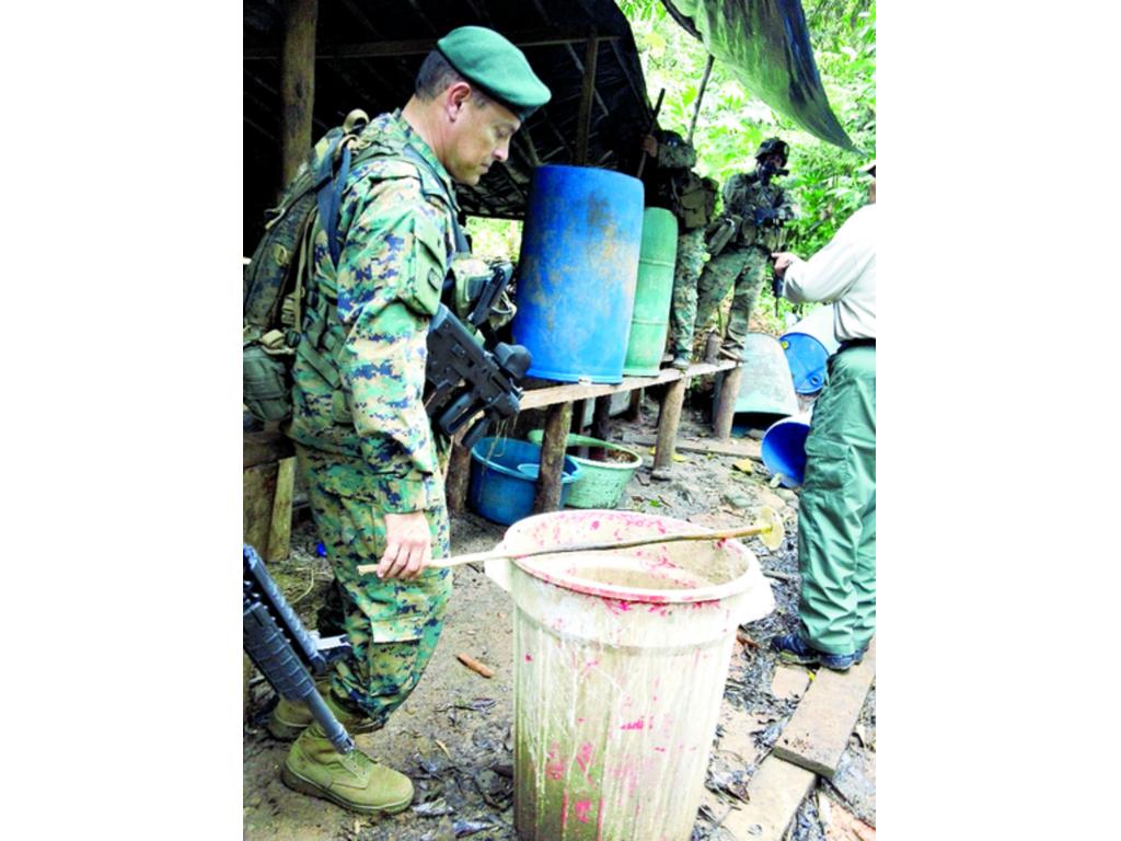 Senafront desmanteló recientemente un laboratorio de drogas.(Carlos Lemos)