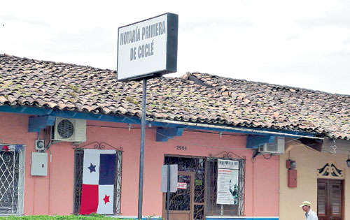<p>Ubicación. Sede de la Notaría Primera de Coclé.</p>
