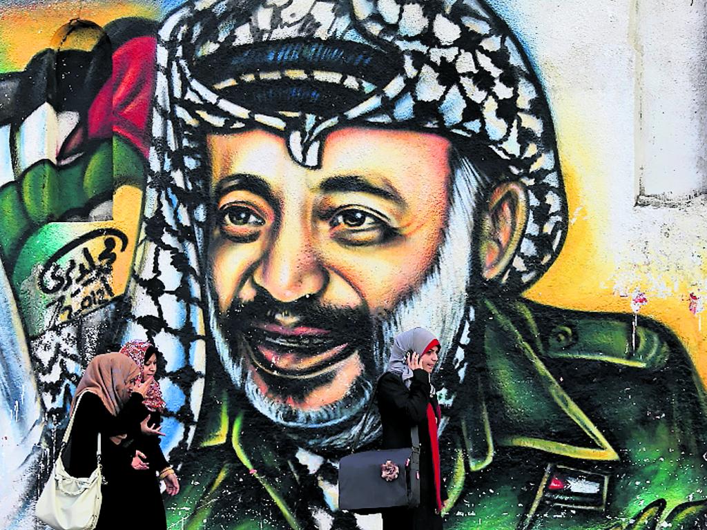 Homenaje. Mural del líder histórico palestino.()