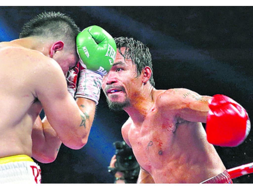 Impuso su velocidad. La velocidad de Manny Pacman Pacquiao se hizo presente desde el primer asalto. Con sus rectos de mano izquierda logró penetrar la defensa de Brandon Bam Bam Ríos.