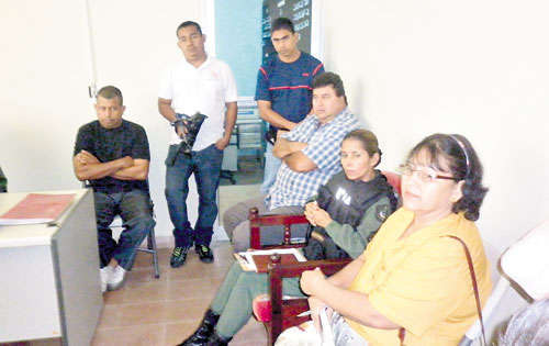 <p>Taxistas preocupados.</p>