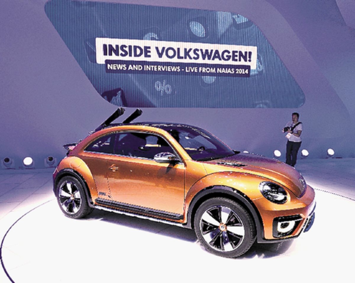 Detalle del nuevo modelo Beetle de Volkswagen.()