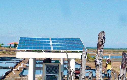 <p>Equipos. Planta solar para las bombas de agua.</p>