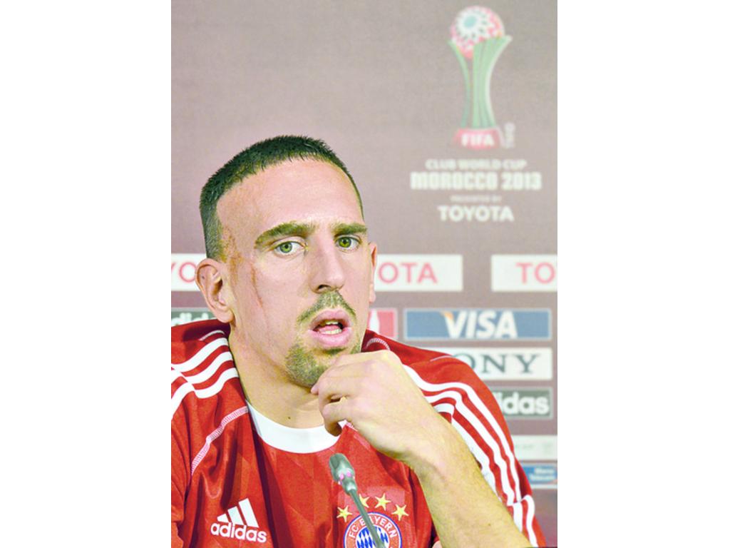 El francés Franck Ribéry, del Bayern Múnich.(AP)