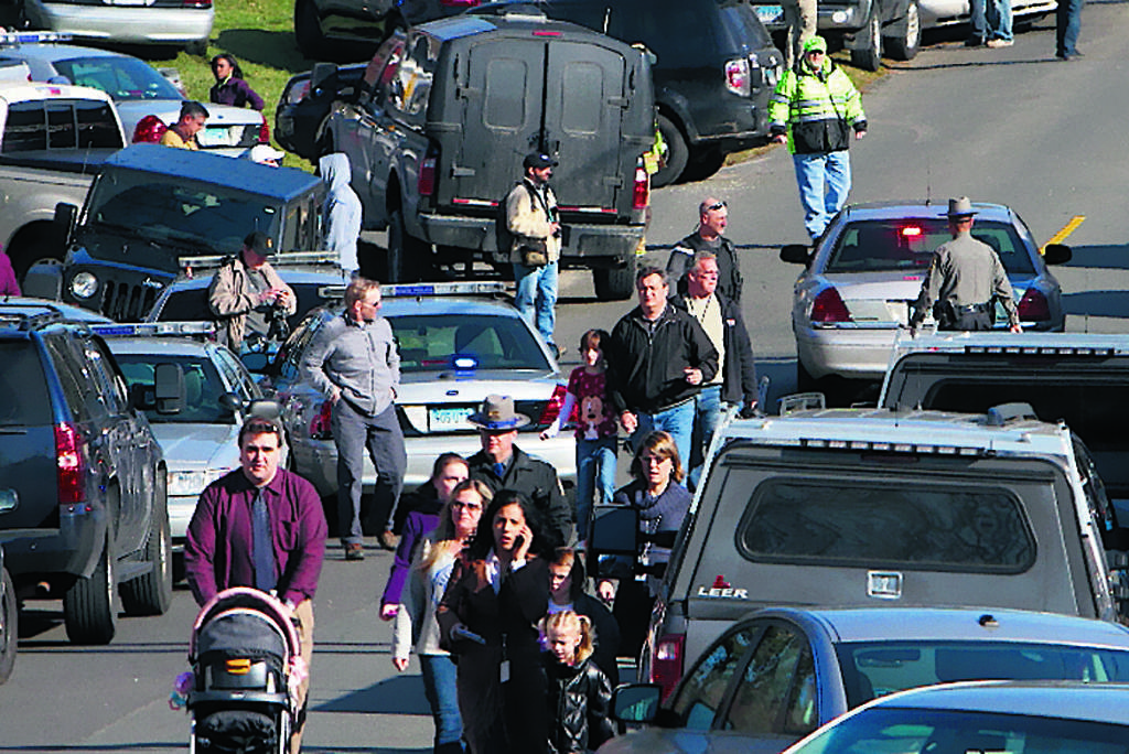 Seguridad. Las calles fueron bloqueadas.(AP)