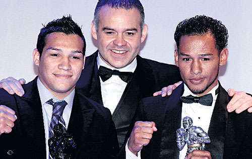 <p>Figuras. Tyson (i), Gilberto Jesús Mendoza y El Nica</p>