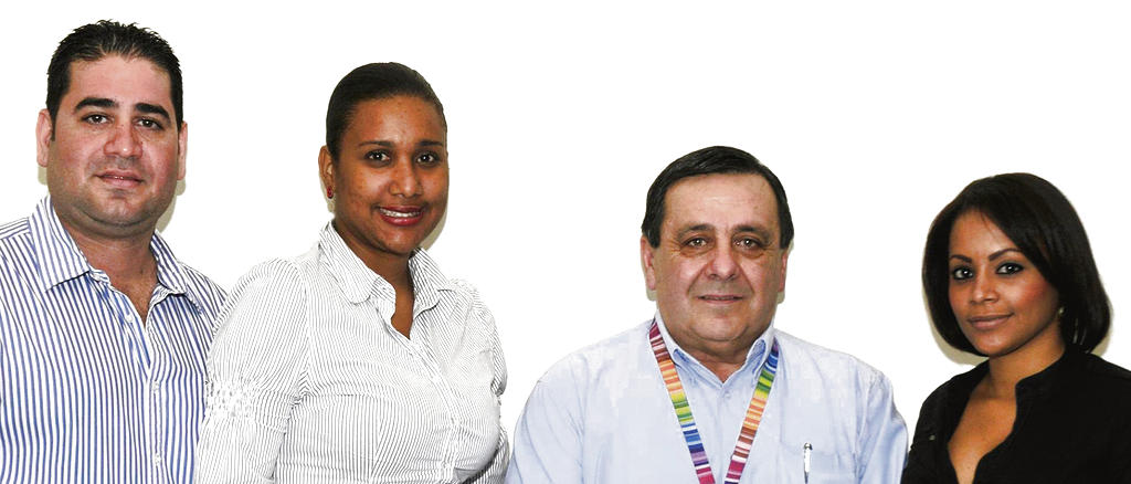 José Durán, Ingreed Aldeano, Luis Stabile y Oriana Farias.()