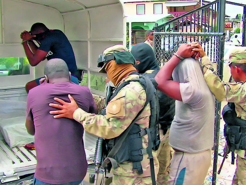 Presos. Dos hondureños y un colombiano están detenidos.()