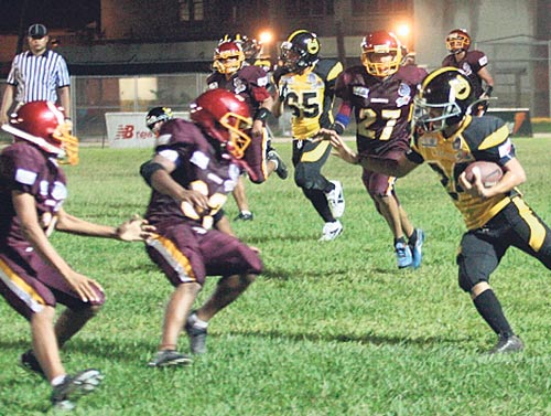 <p>Juvenil. El choque entre Redskins y Colts en el Jamboree.</p>