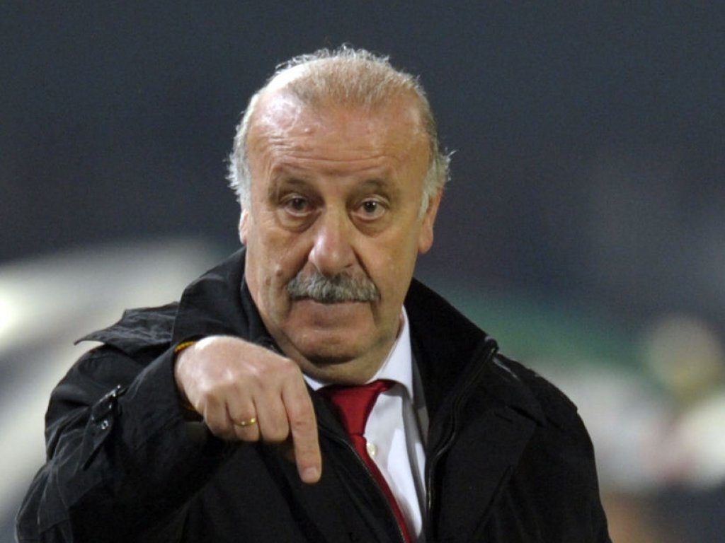 Vicente Del Bosque, DT de España.<br>