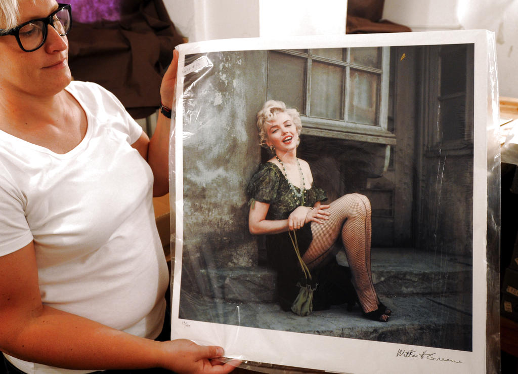 Foto de Marylin Monroe tomada por el fallecido fotógrafo Milton H. Greene. Foto: AP<br>