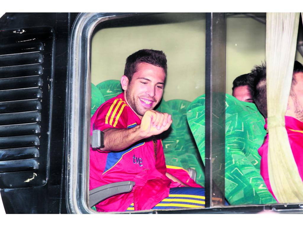 Lateral. Jordi Alba, zaguero del FC Barcelona.()