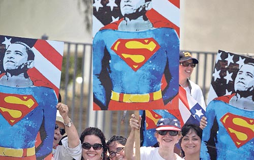 <p>Humor. Comparan a Barack Obama con Superman.</p>