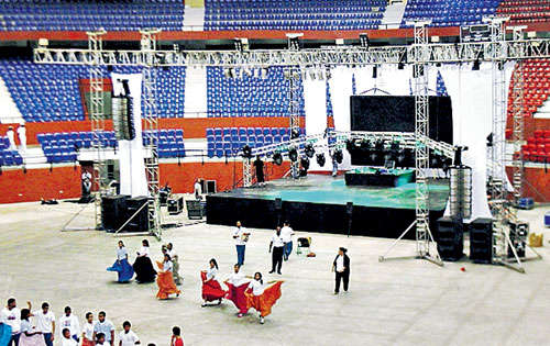 <p>Escenario. Ayer se dieron las última prácticas.</p>