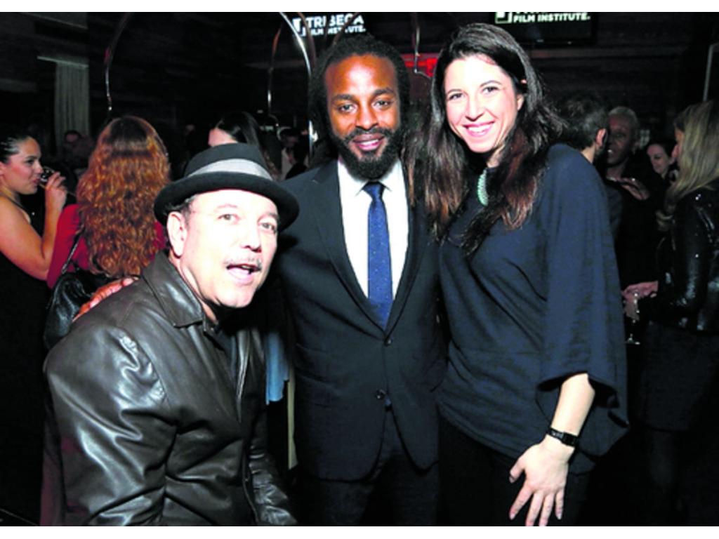 Junto a John Forte y Heather Berlin en TFI Awards 2013.(Archivo)