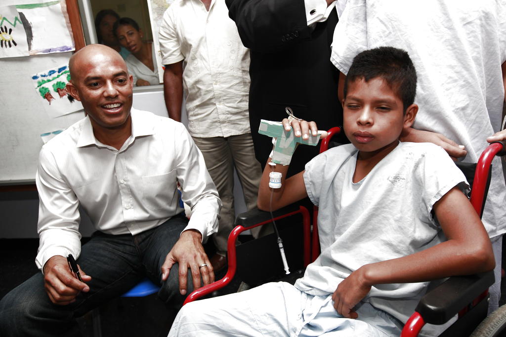 Los niños se pudieron tomar fotos. Foto/Anayansi Gálvez<br>