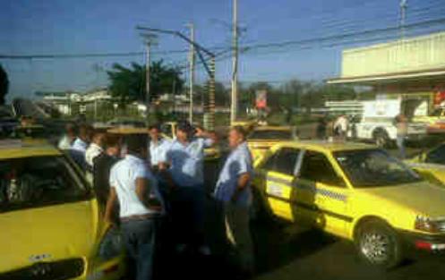 Los taxistas piden mayor seguridad. <br>