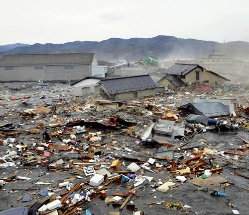 <p></p><p></p><p>La localidad de Kesennuma in Miyagi fue afectada por las olas y el terremoto. </p>