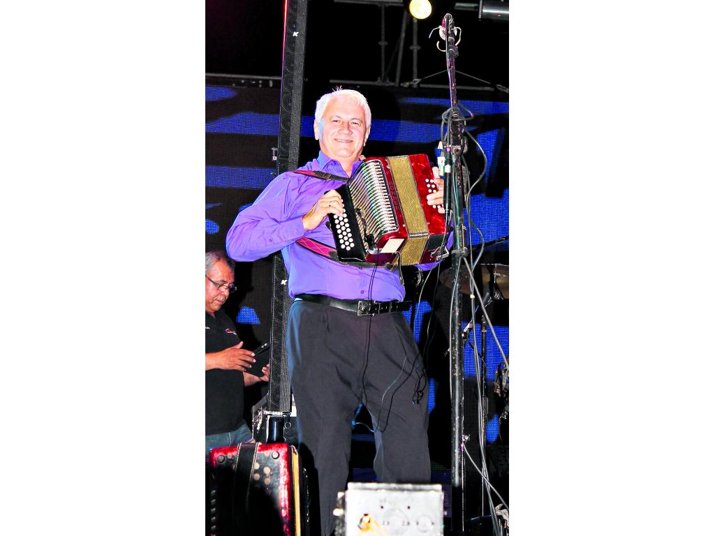 Ulpiano Vergara se sintió como si estuviera en uno de sus bailes.()