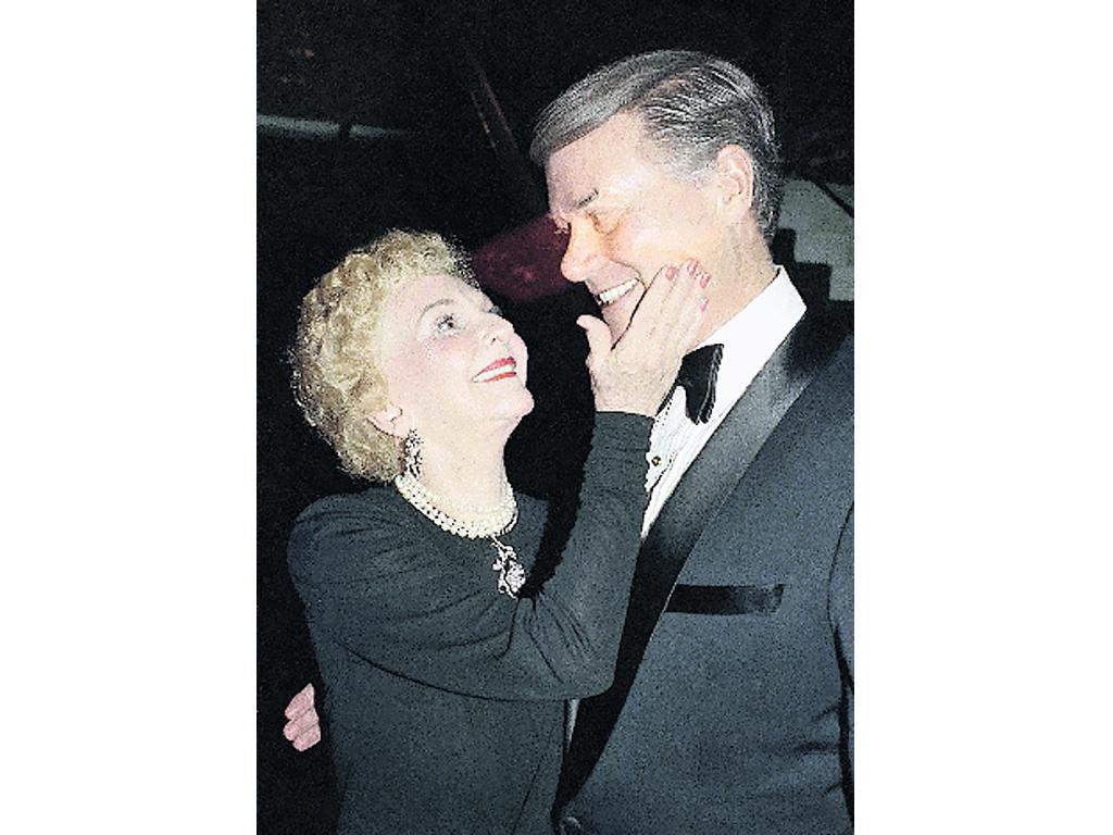 1986, con Mary Martin.(AP)