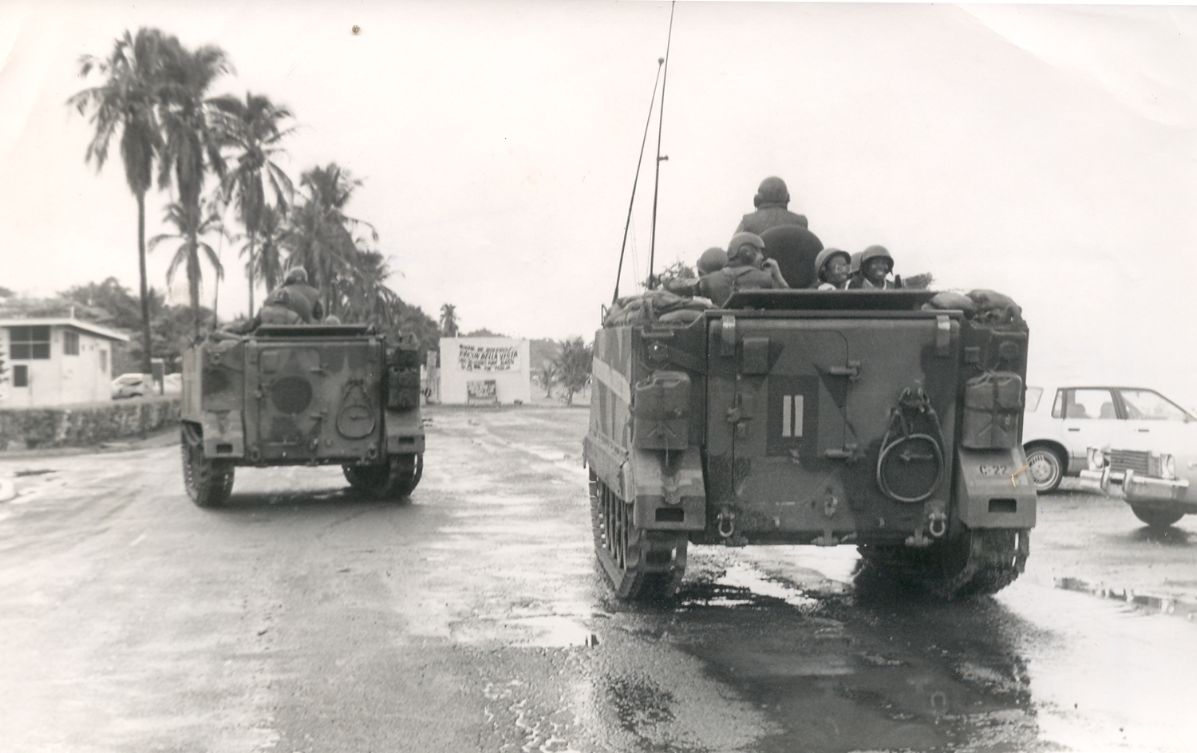 Tanques de guerra durante la invasión. Foto/Archivo