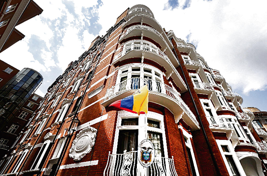 Propiedad. Embajada de Ecuador en Londres.(AP)