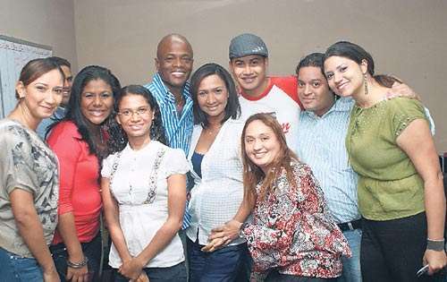 <p>Compartió. Dely se paseó por las distintas redacciones.</p>