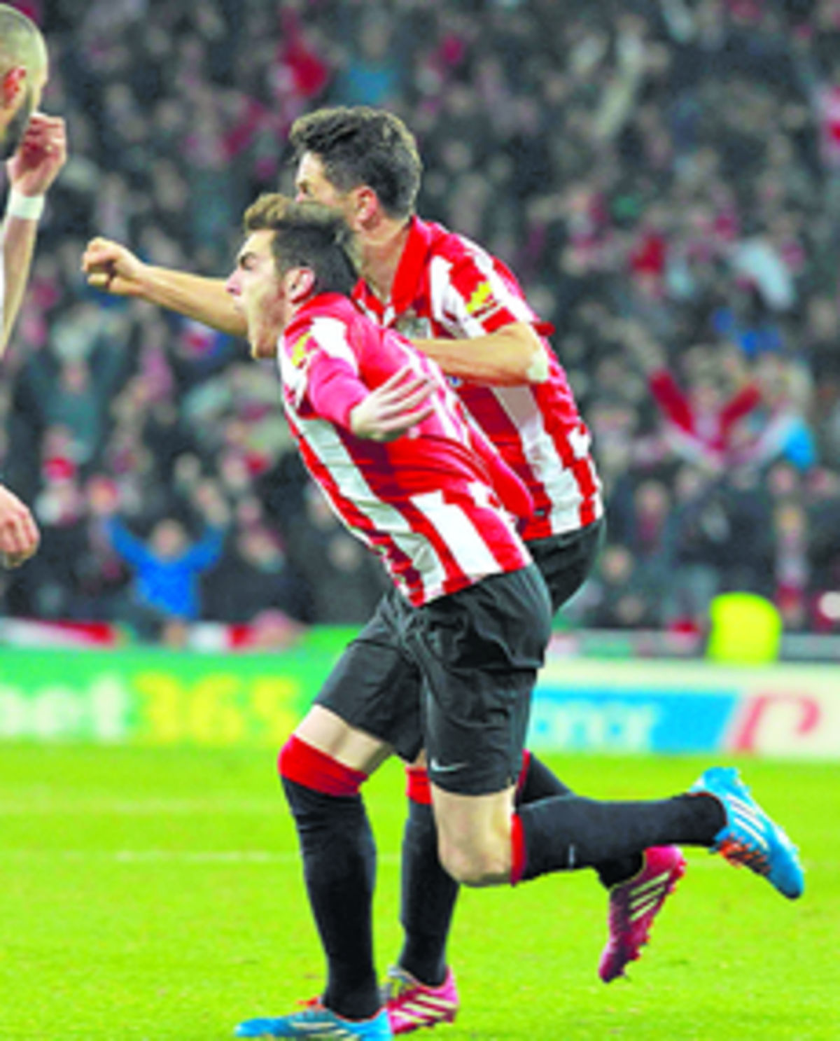 Ibai Gómez, del Athletic de Bilbao, festeja el gol del empate.(EFE)