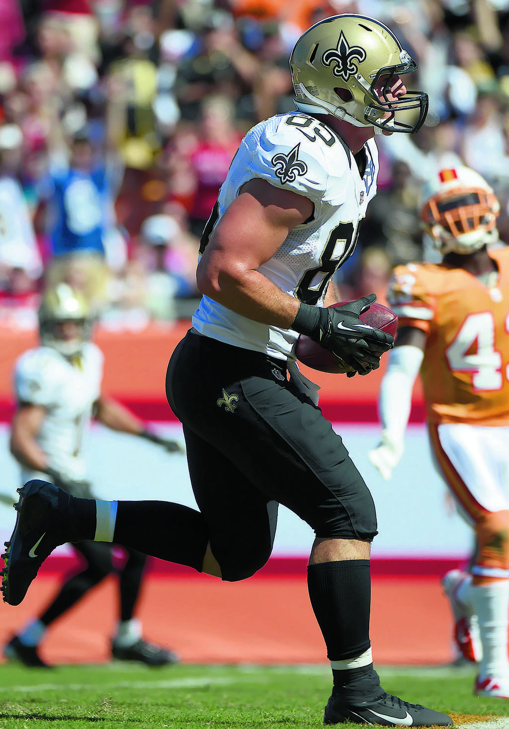 El tight end David Thomas, de los Saints.(ap)