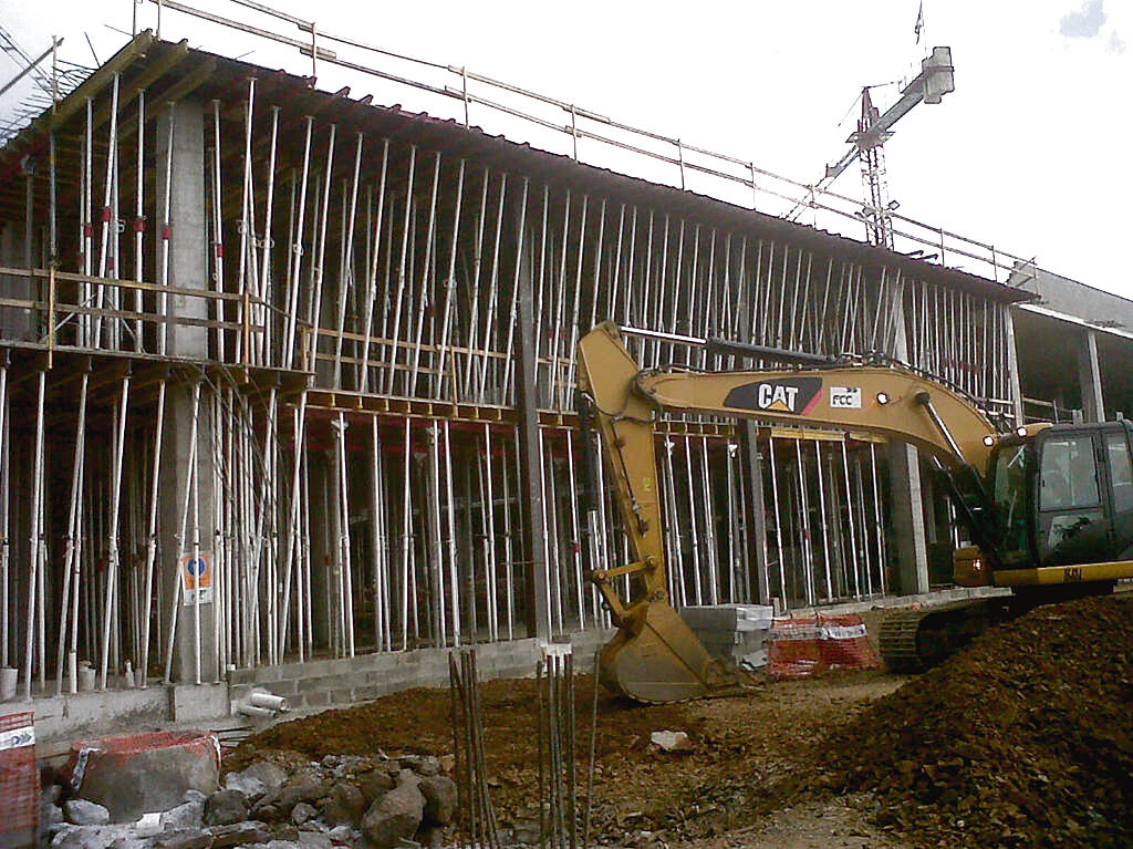 Trabajos. La construcción continúa a buen ritmo.(Melquiades Vásquez)