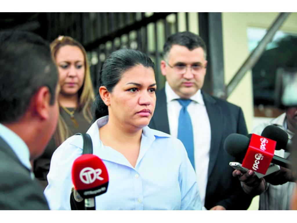 Katiuska Ramos, viuda de Messina, acusa al diputado Raúl Pineda.(Alejandro Méndez)