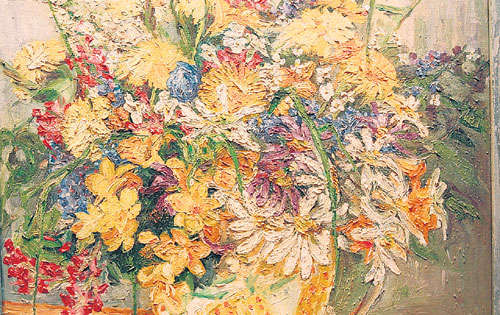 <p>Pintura óleo en pinceladas.</p>