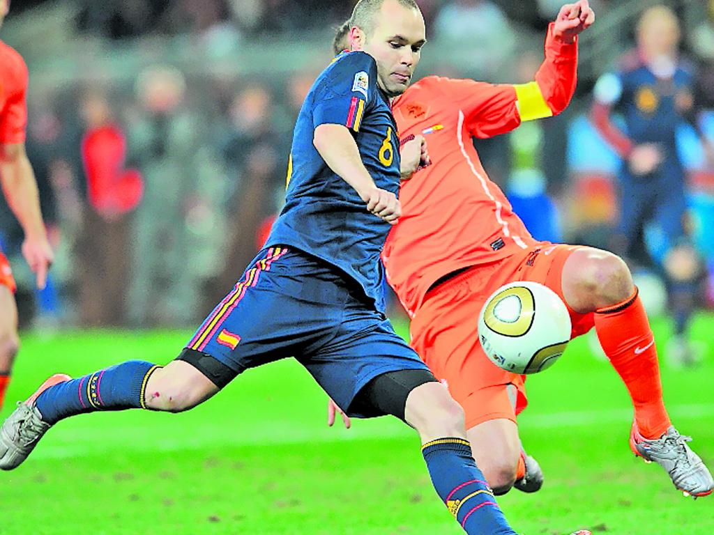 Figura. Andrés Iniesta, pieza fundamental en España.(Archivo)