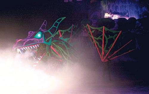 <p> Dragón. Causó sensación entre los niños y adultos.</p>