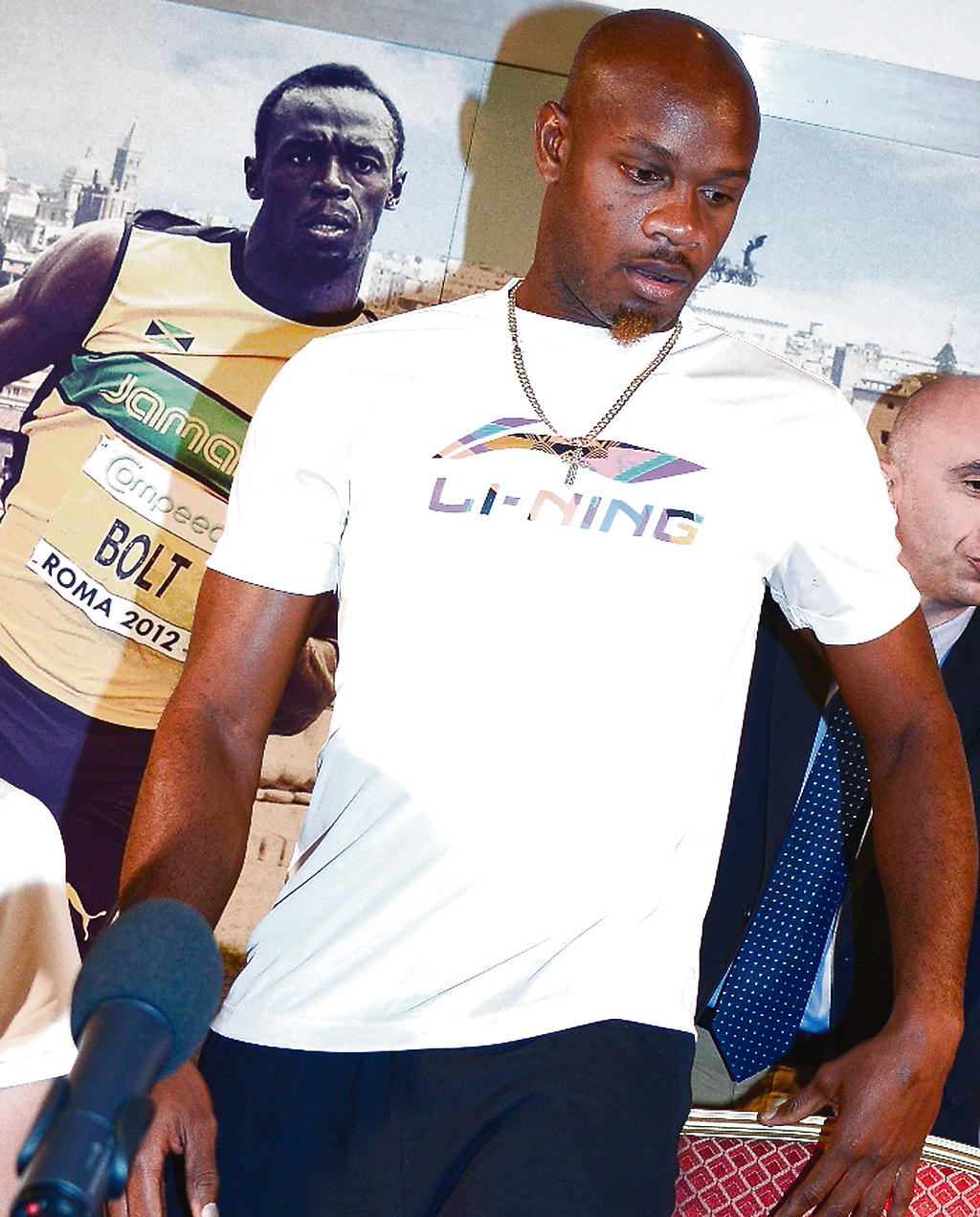 Rival. El jamaiquino Asafa Powell quiere el título.(EFE)