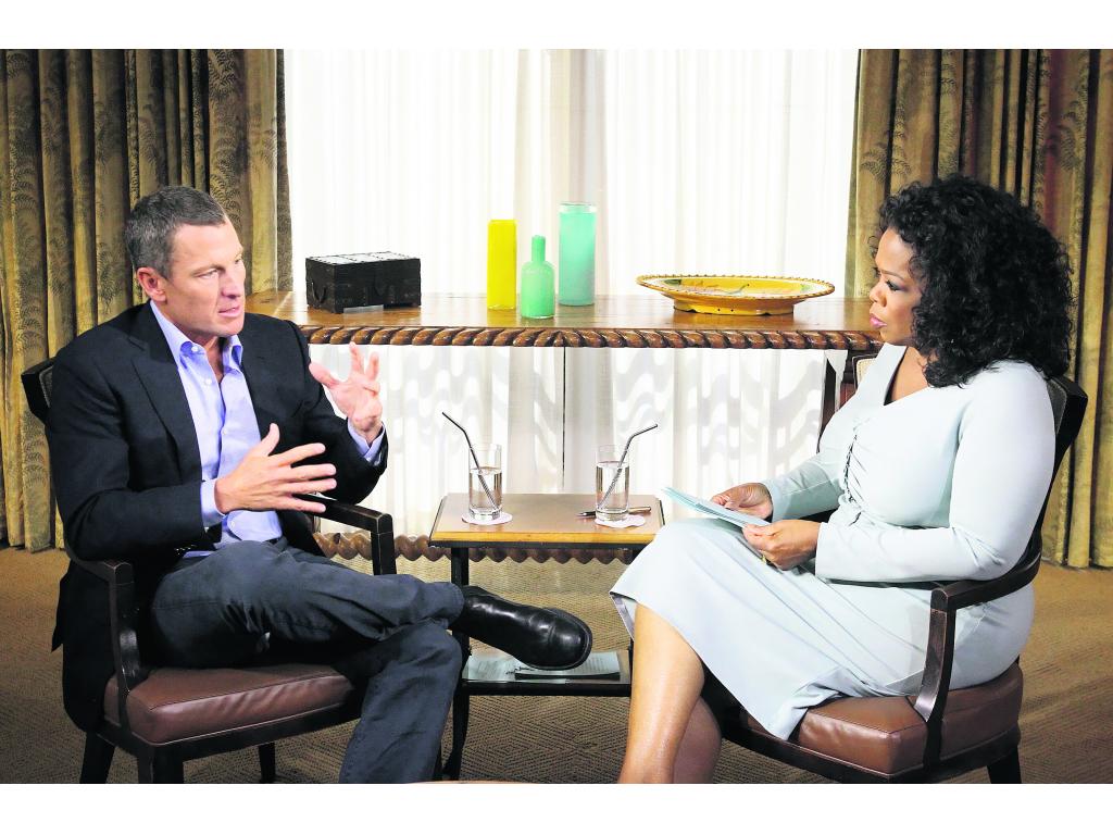 Entrevista. Armstrong responde las preguntas de Oprah Winfrey.(EFE)