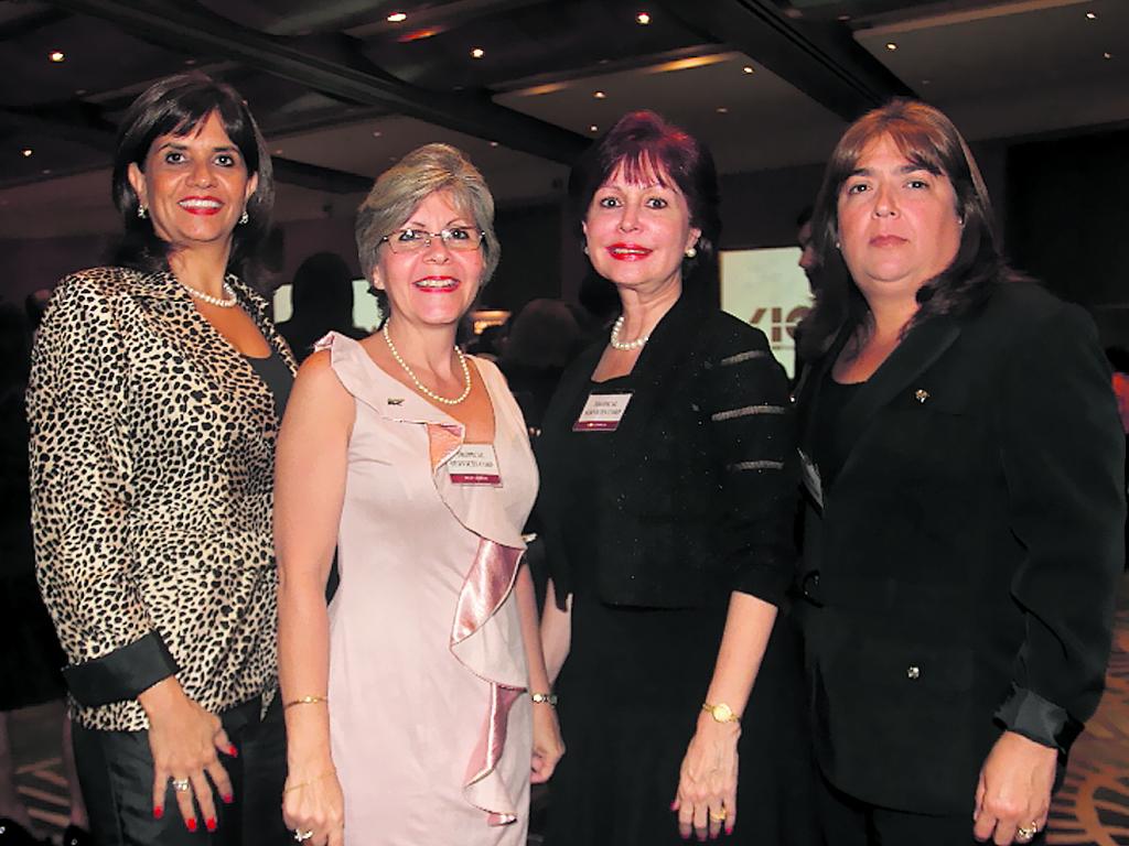 María Mercedes Jácome, Gisela Guevara, María Isabel de Rettally, Juana Coronas.()