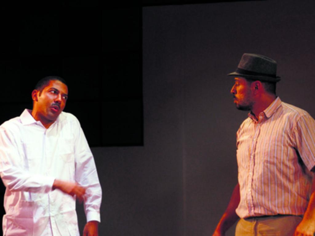 Actores Augusto Posso y Jaime Newball.