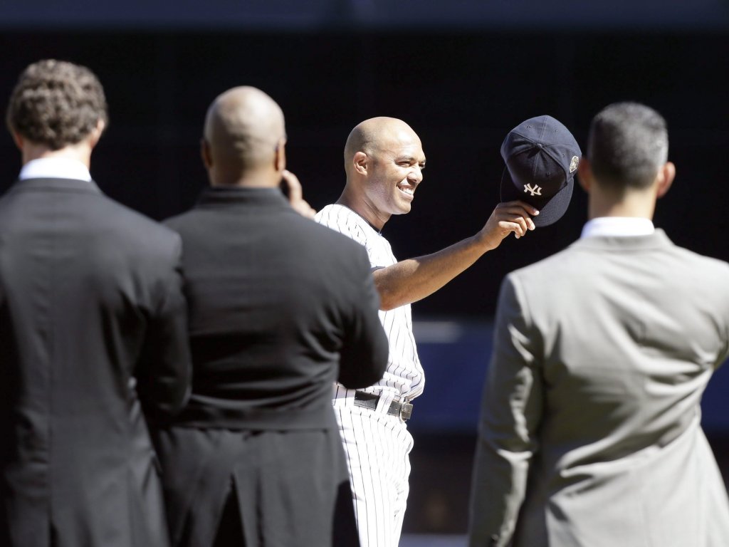 Mariano Rivera fue homenajeado por el equipo de los Yanquis de Nueva York.Foto/EFE<br>
