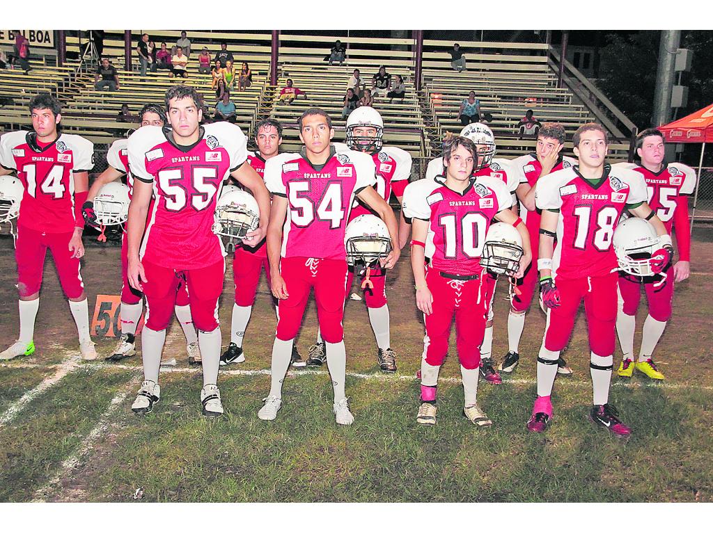 Equipo. Integrantes de los Spartans, categoría Varsity.()