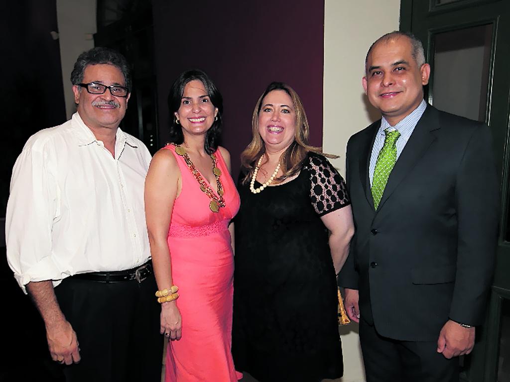 Alfredo Zelaya, Gloria Jované, Pricila Maloney y Mao Rodríguez.()