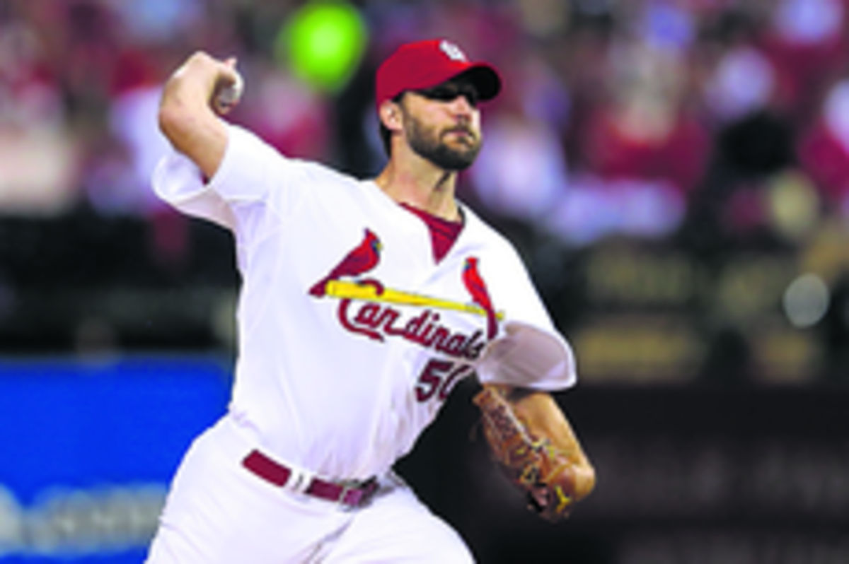Adam Wainwright. El lanzador de los Cardenales fue el líder en el departamento de victorias de la Liga Nacional. Wainwright consiguió 19 triunfos en sus aperturas de 2013.