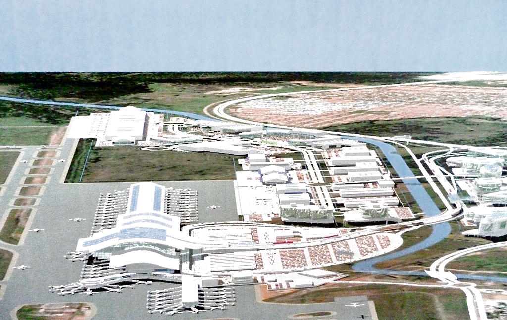 Maqueta. Concepto de la terminal Sur.()