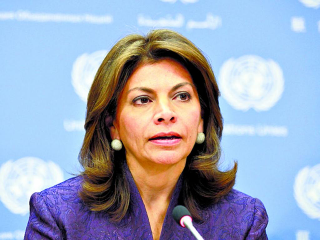 Laura Chinchilla dijo que "Los pueblos de Nicaragua y Costa Rica deseamos y merecemos vivir en paz.(EFE)